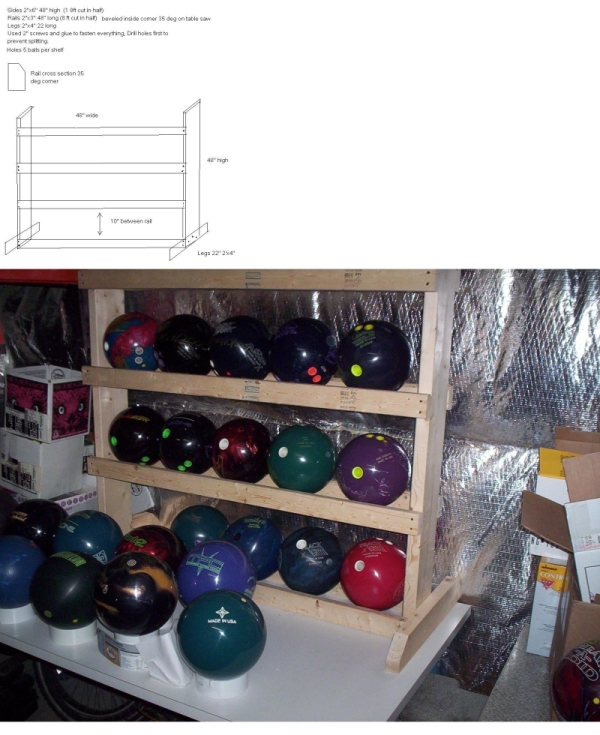 Collection 100+ Images how to build a bowling ball rack Excellent